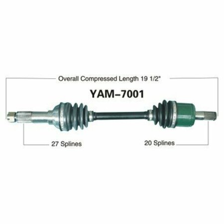 WIDE OPEN OE Replacement CV Axle for YAM FRONT YFM350F WOLVERINE 01-05 YAM-7001